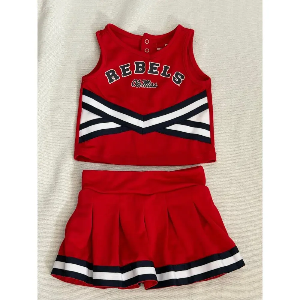 Colosseum Rebels Ole Miss Cheer outfit Hotty Toddy size 3T